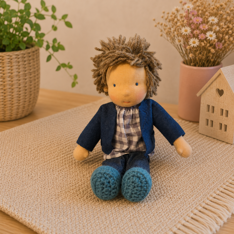Öltöztethető Waldorf baba 32 cm - Máté
